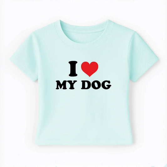 I love my dog Baby Tee Lolita Sinz Mein Shop