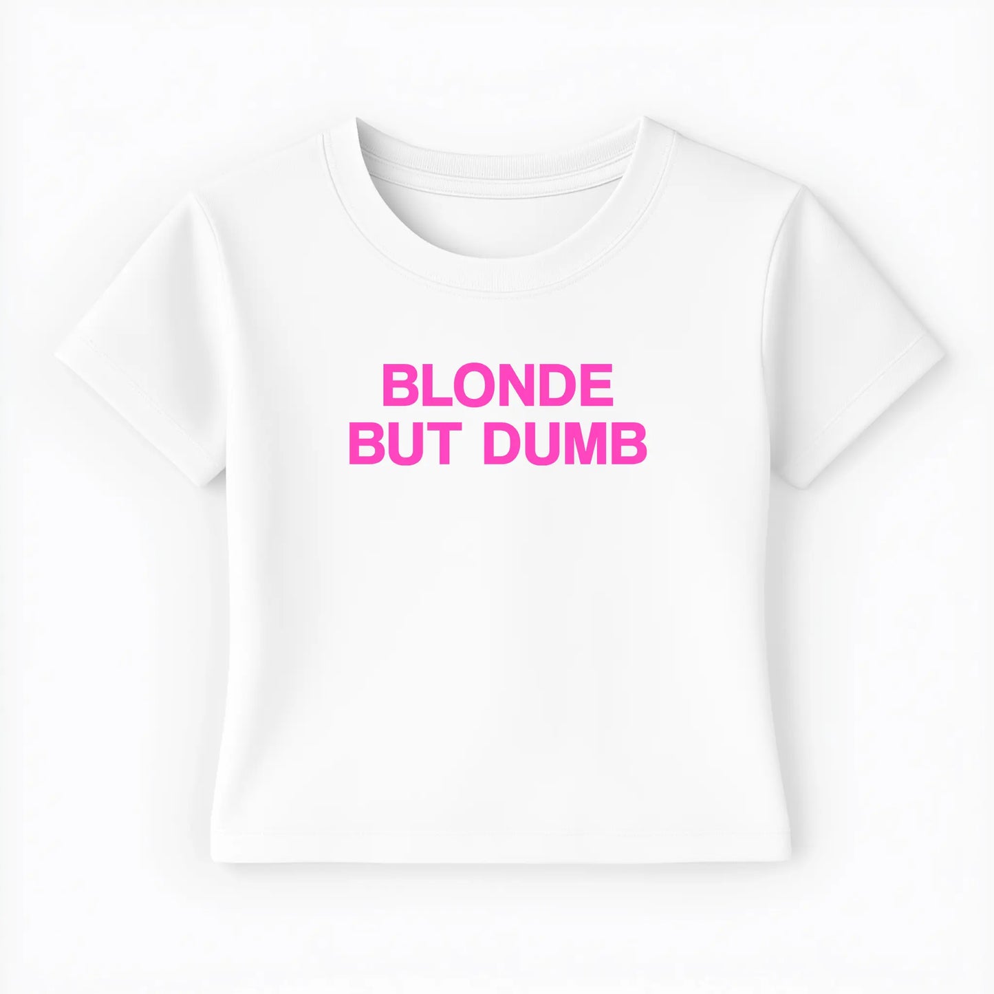 blonde but dumb Baby Tee - Lolita Sinz