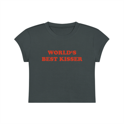 World's Best Kisser Cropped T-Shirt
