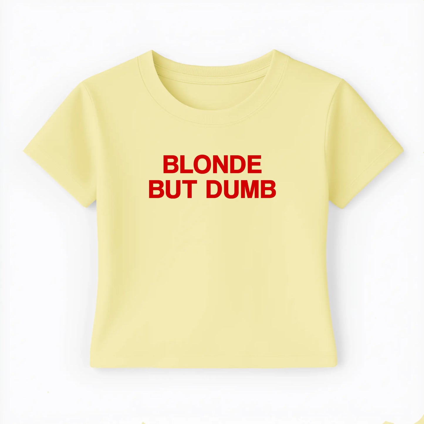 blonde but dumb Baby Tee - Lolita Sinz