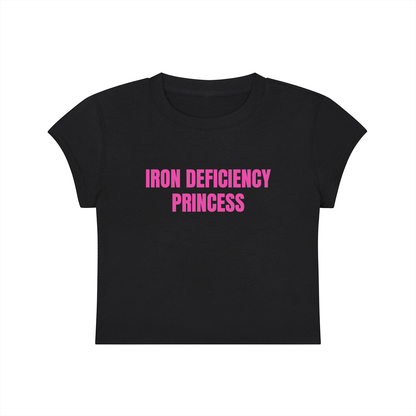 Iron Deficiency Princess Cropped T-Shirt