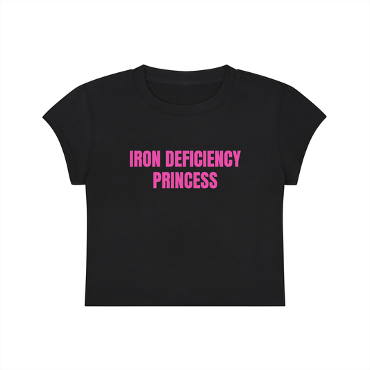 Iron Deficiency Princess Cropped T-Shirt