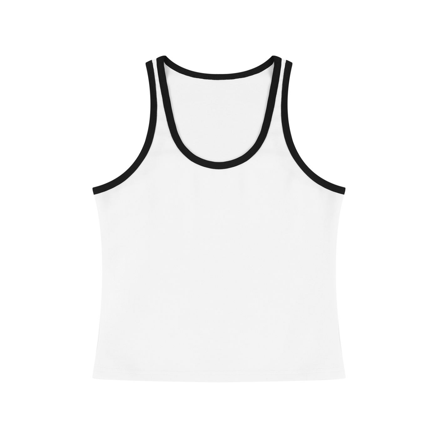 Women's Color Block Cropped Tank Top