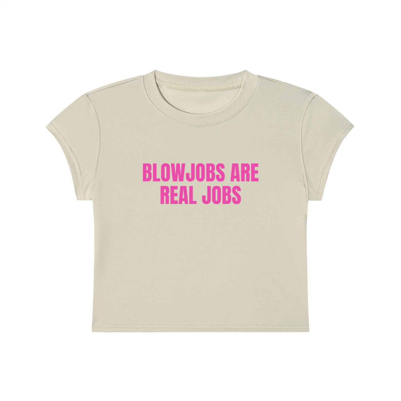 Blow Jobs Are Real Jobs Cropped T-Shirt