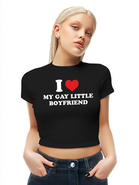 I love my gay little boyfriend Baby Tee Lolita Sinz Mein Shop