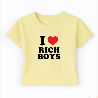 I love rich boys Baby Tee Lolita Sinz Mein Shop