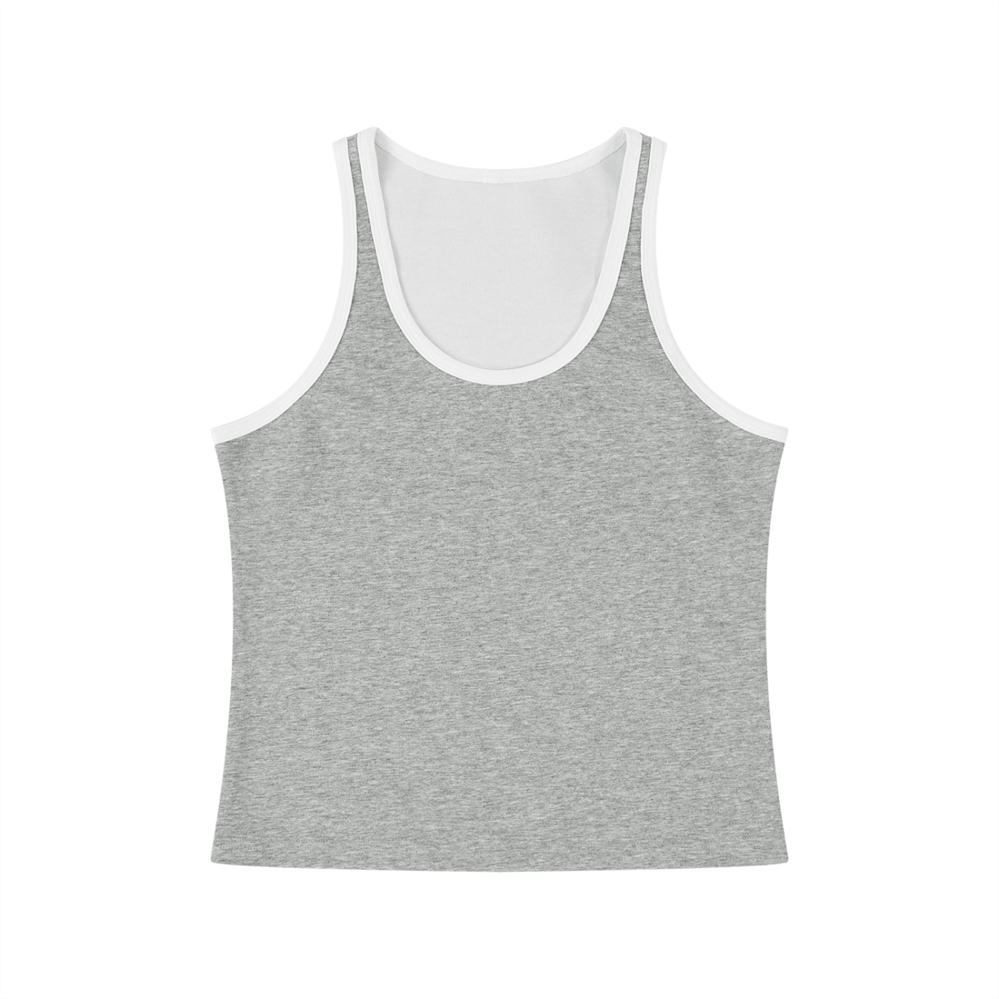 Women's Color Block Cropped Tank Top