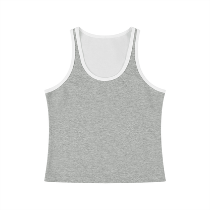 Women's Color Block Cropped Tank Top