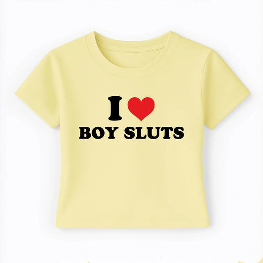 I love boy sluts Baby Tee Lolita Sinz Mein Shop