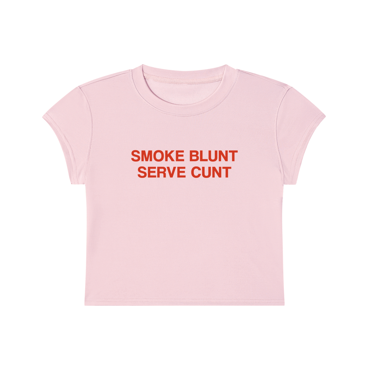Smoke Blunt Serve Cunt Cropped T-Shirt