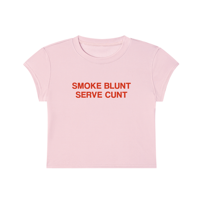 Smoke Blunt Serve Cunt Cropped T-Shirt