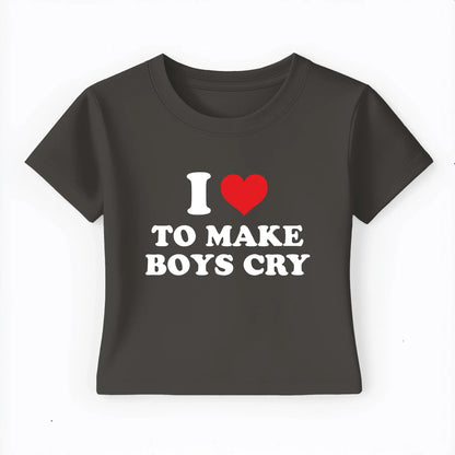 I love to make boys cry Baby Tee Lolita Sinz Mein Shop