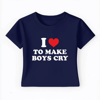 I love to make boys cry Baby Tee Lolita Sinz Mein Shop