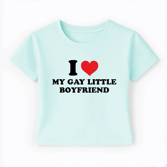 I love my gay little boyfriend Baby Tee Lolita Sinz Mein Shop