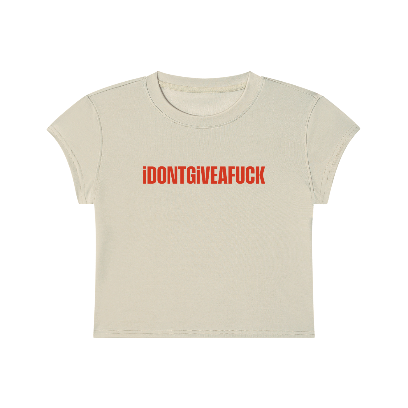 I Don't Give A Fuck Cropped T-Shirt
