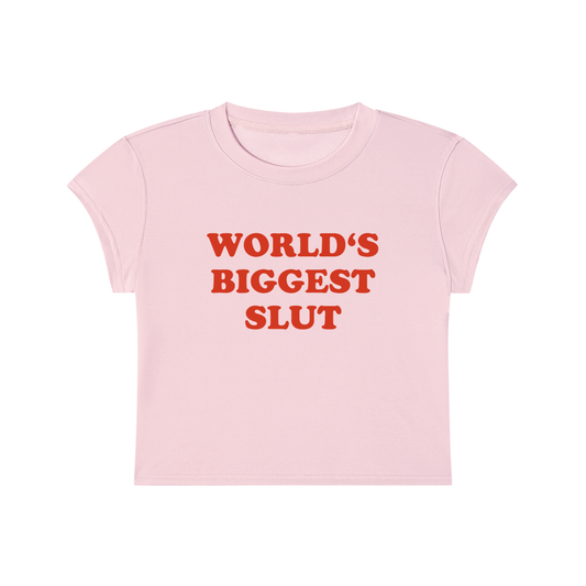World's Biggest Slut Cropped T-Shirt
