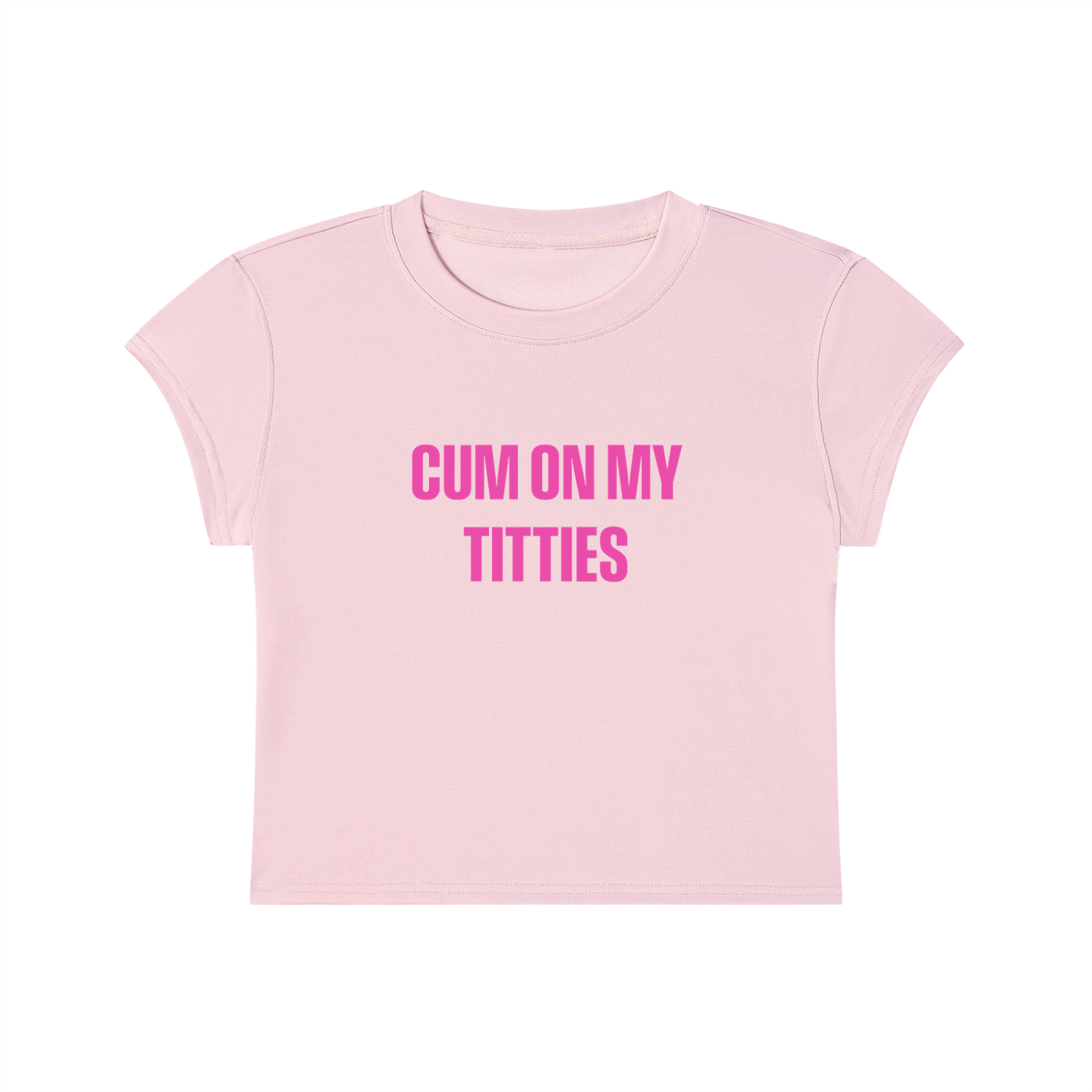 Cum On My Titties Cropped T-Shirt