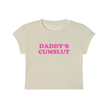 Daddy's Cumslut Cropped T-Shirt