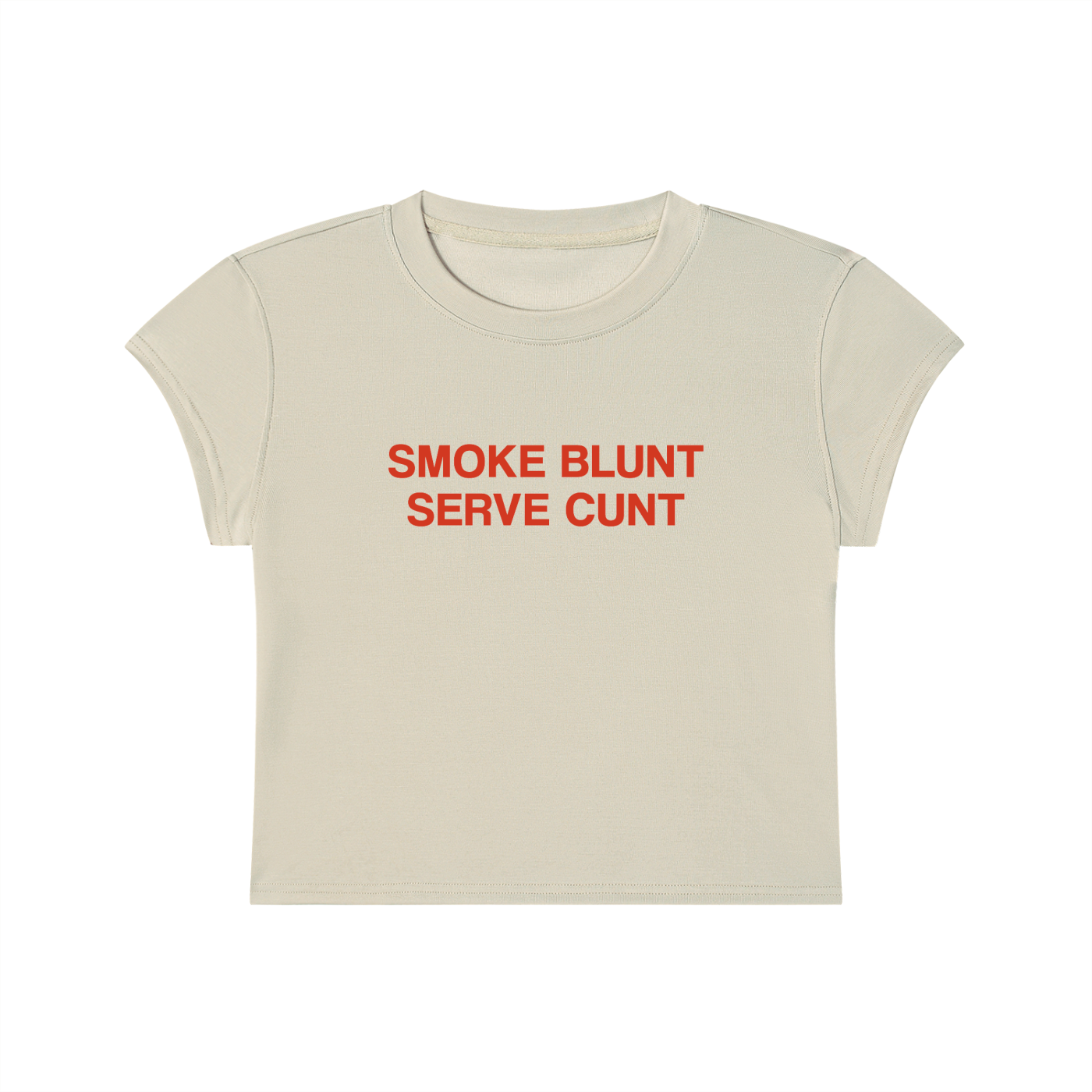 Smoke Blunt Serve Cunt Cropped T-Shirt