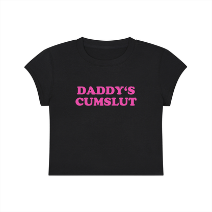 Daddy's Cumslut Cropped T-Shirt