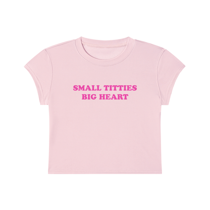Small Titties Big Heart Cropped T-Shirt
