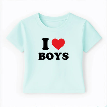 I love boys Baby Tee Lolita Sinz Mein Shop
