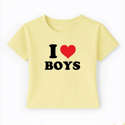 I love boys Baby Tee Lolita Sinz Mein Shop
