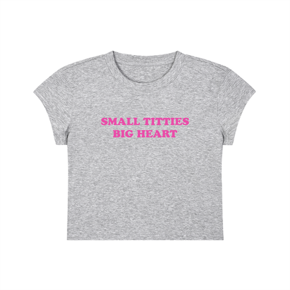 Small Titties Big Heart Cropped T-Shirt