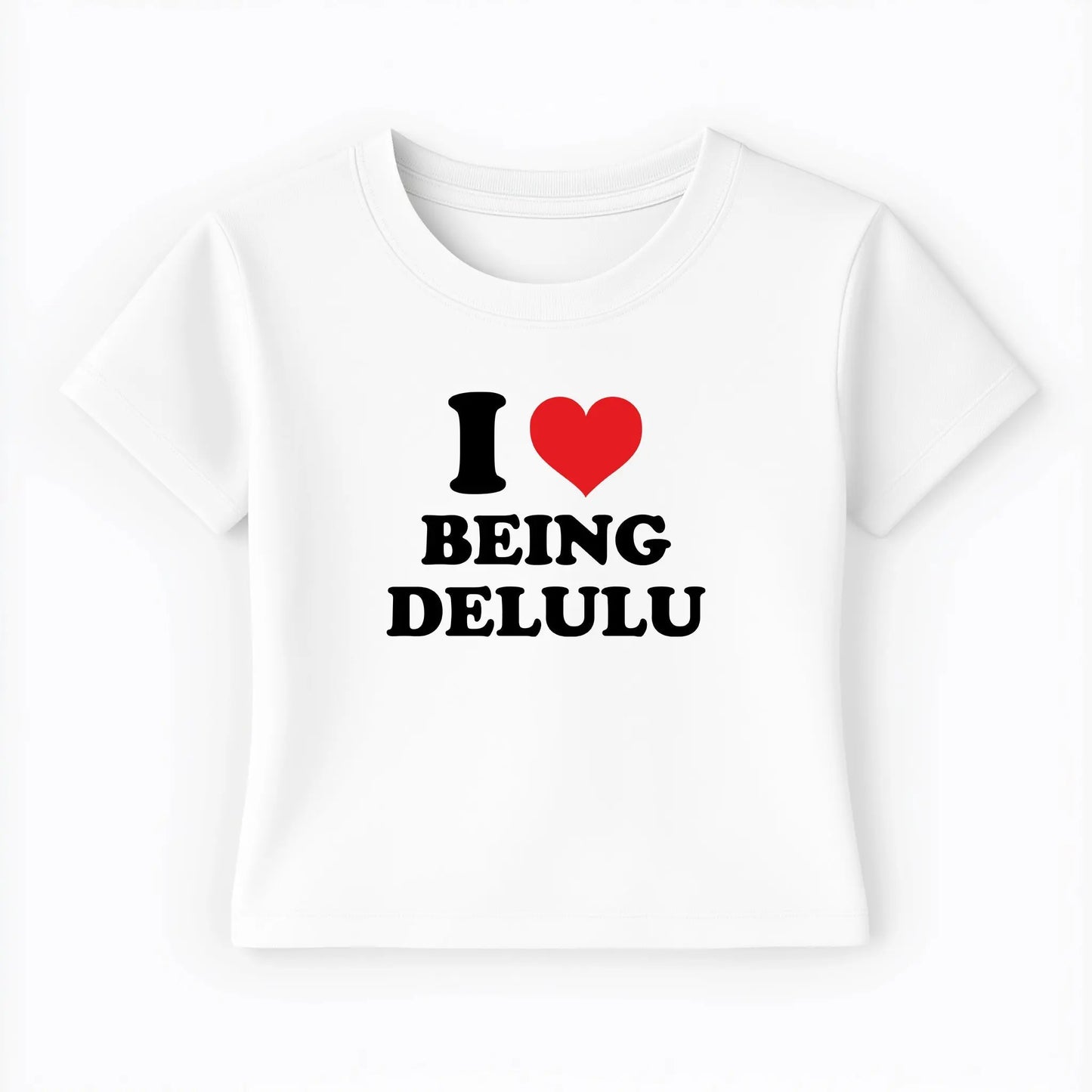 I love being delulu Baby Tee Lolita Sinz Mein Shop