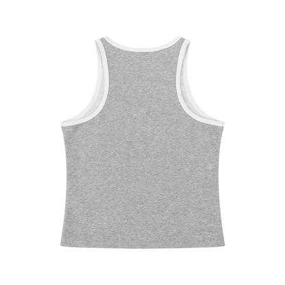 Women's Color Block Cropped Tank Top