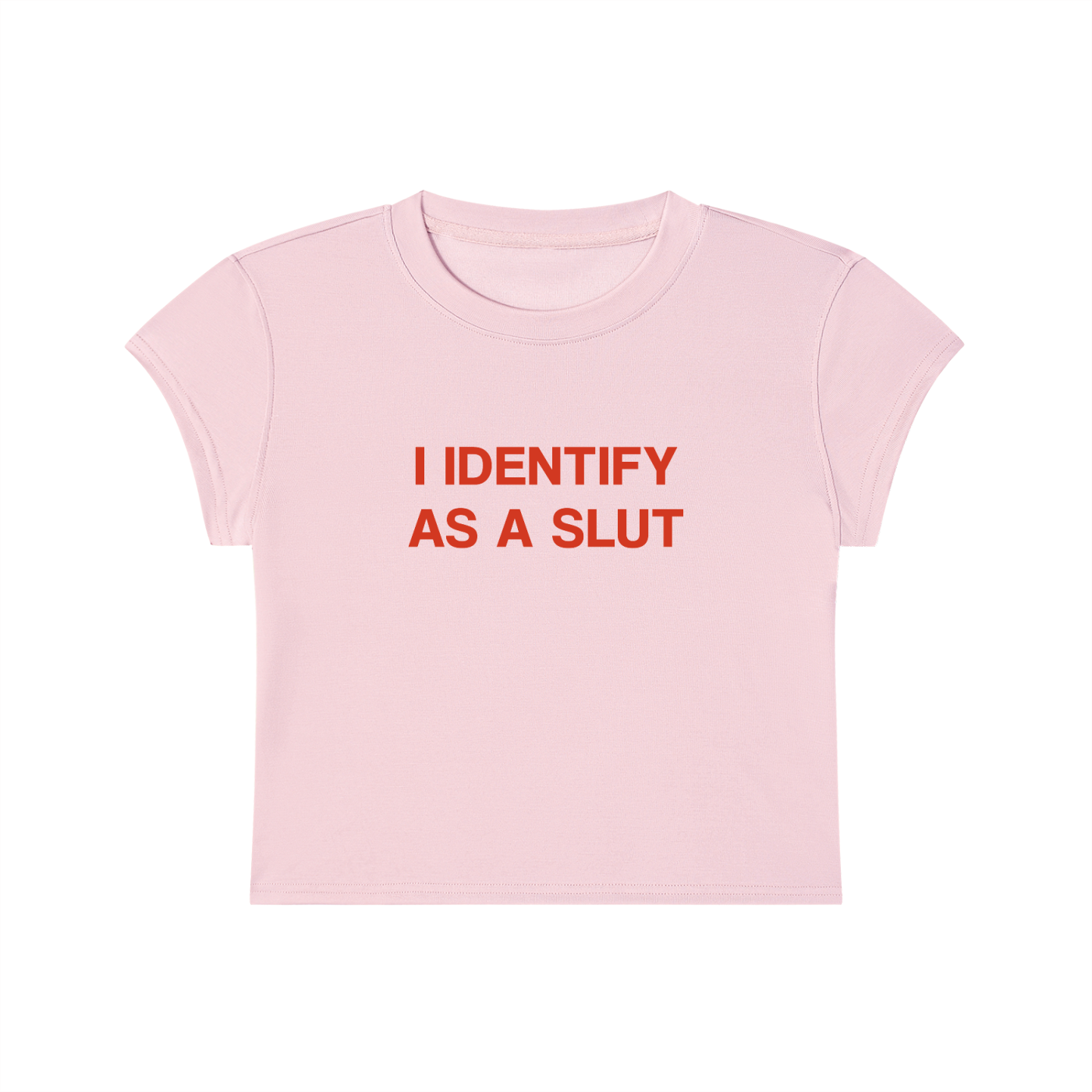 I Identify As A Slut Cropped T-Shirt