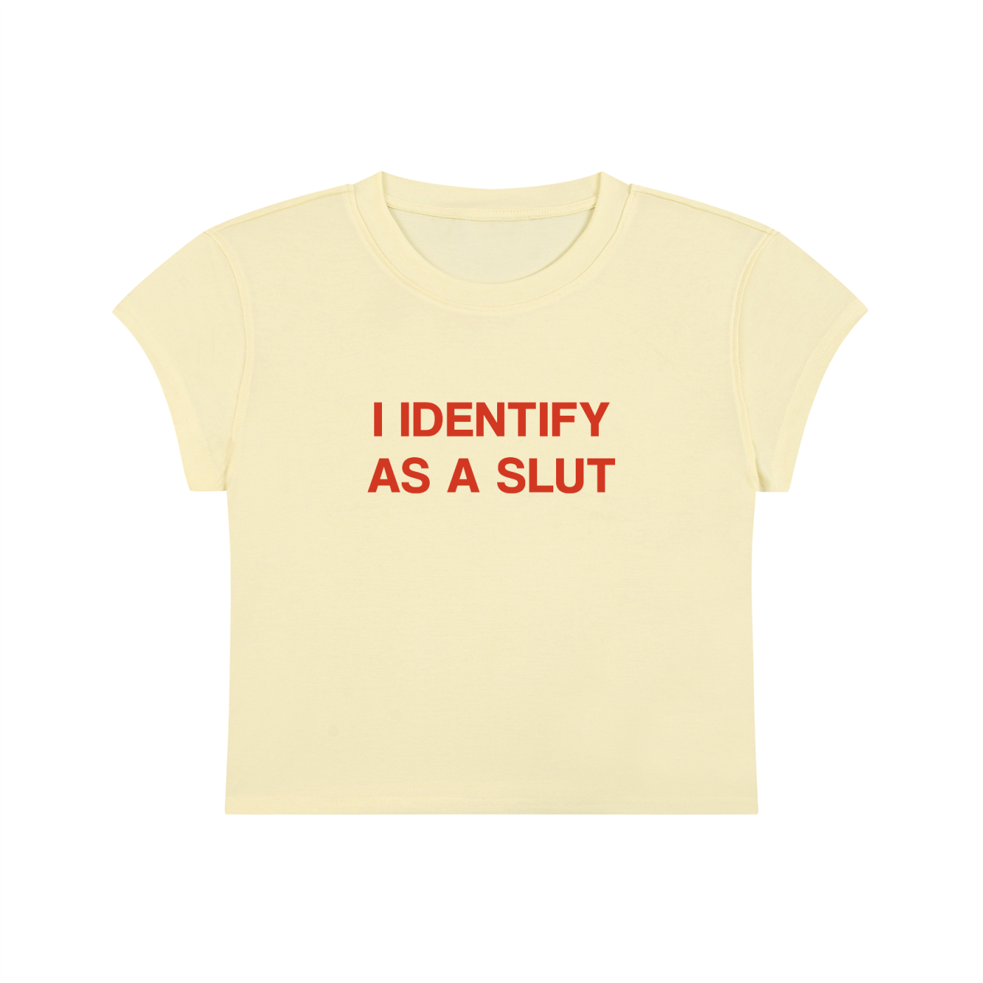 I Identify As A Slut Cropped T-Shirt