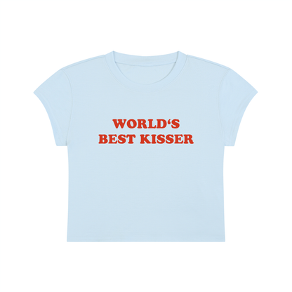World's Best Kisser Cropped T-Shirt