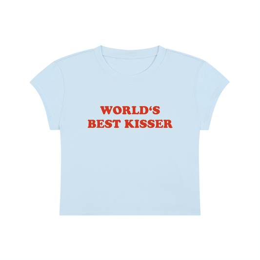 World's Best Kisser Cropped T-Shirt