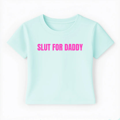 slut for daddy Baby Tee - Lolita Sinz