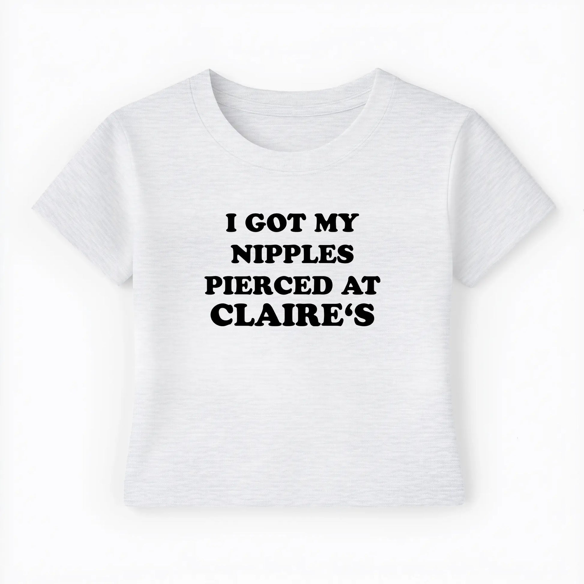 I got my nipples pierced at claire's Baby Tee - Lolita Sinz