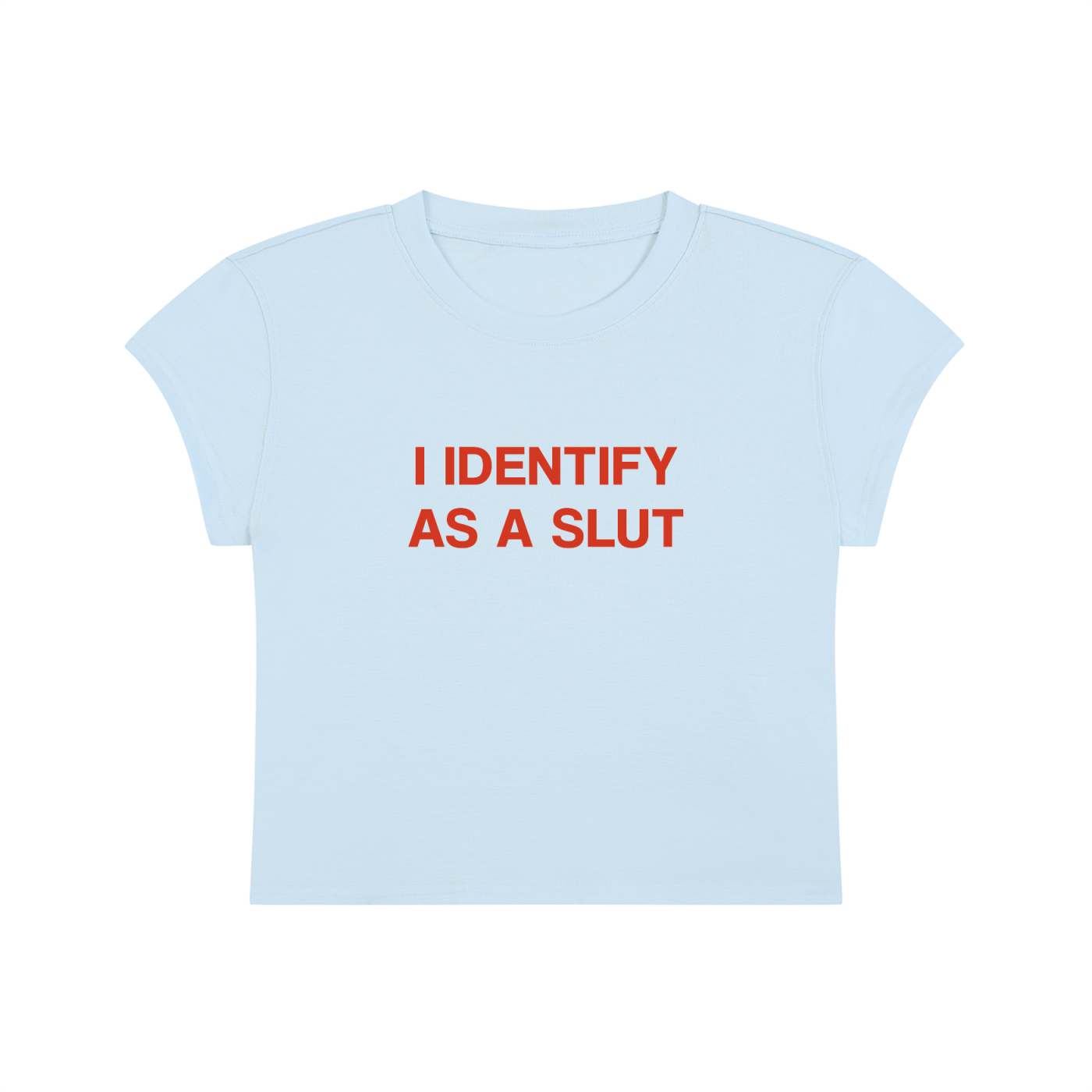 I Identify As A Slut Cropped T-Shirt