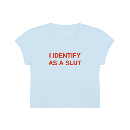 I Identify As A Slut Cropped T-Shirt