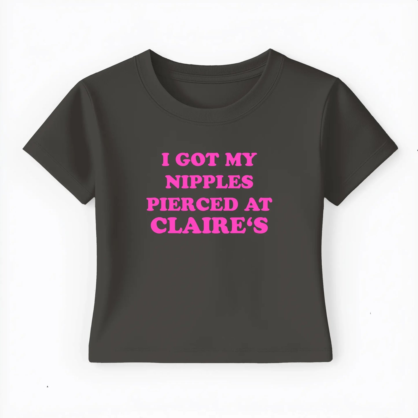 I got my nipples pierced at claire's Baby Tee - Lolita Sinz