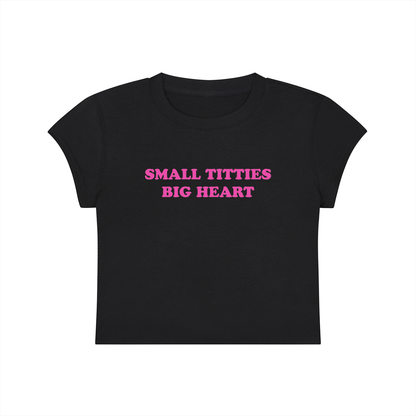 Small Titties Big Heart Cropped T-Shirt
