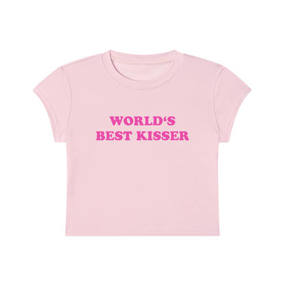 World's Best Kisser Cropped T-Shirt