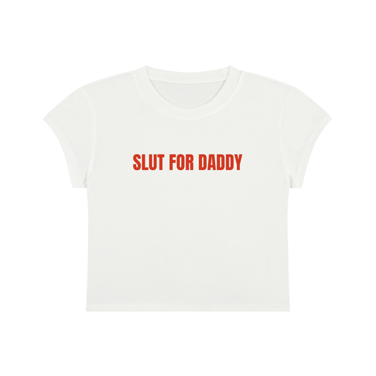Slut For Daddy Cropped T-Shirt