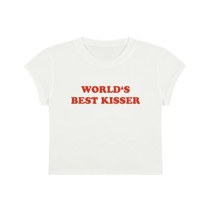 World's Best Kisser Cropped T-Shirt