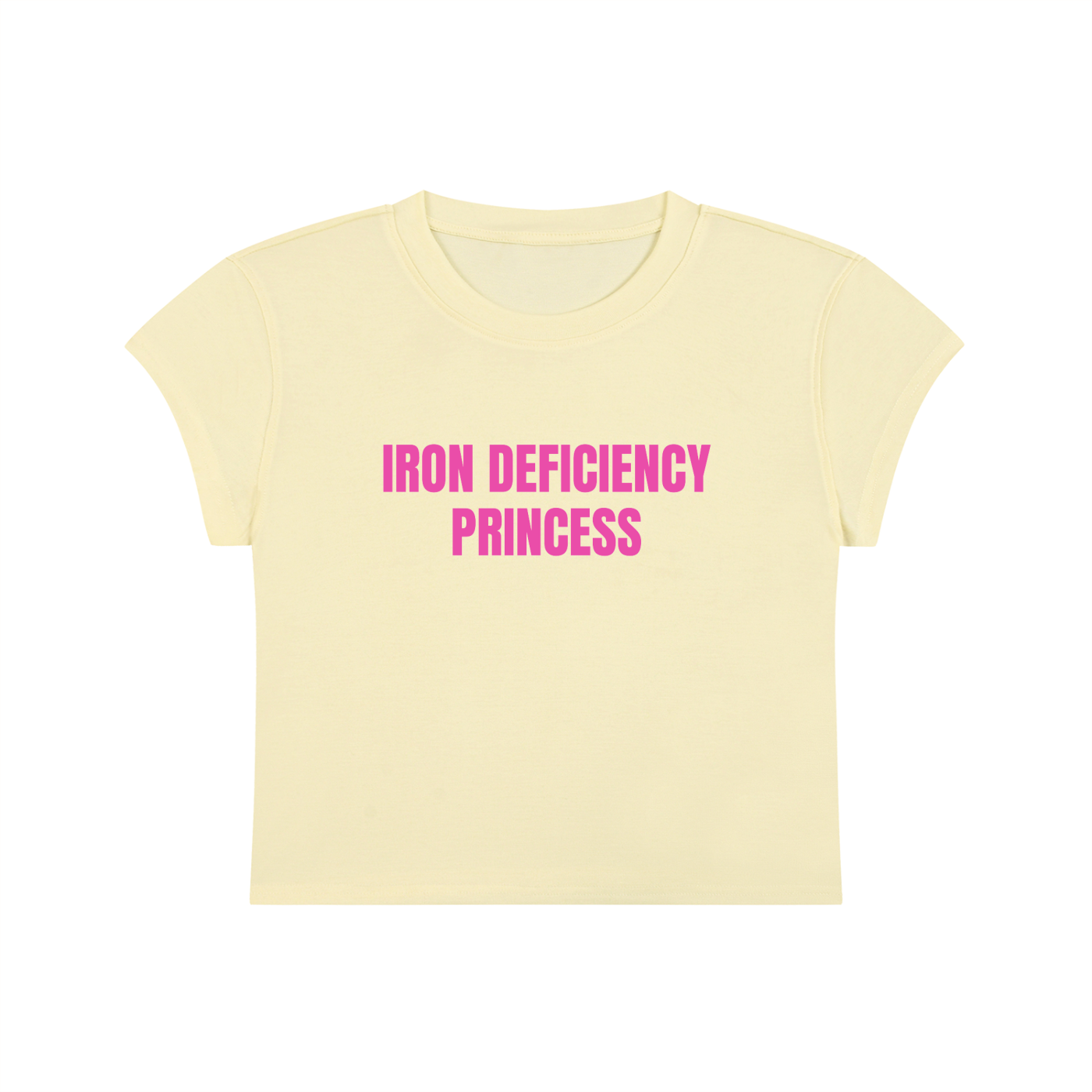 Iron Deficiency Princess Cropped T-Shirt
