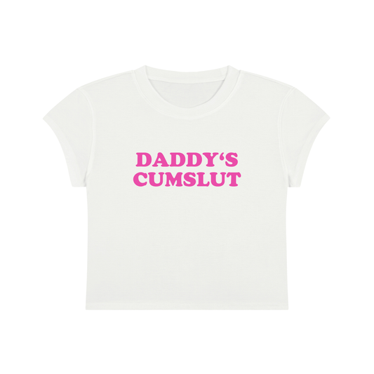 Daddy's Cumslut Cropped T-Shirt