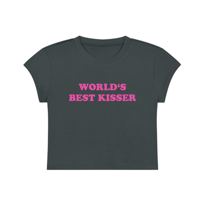 World's Best Kisser Cropped T-Shirt