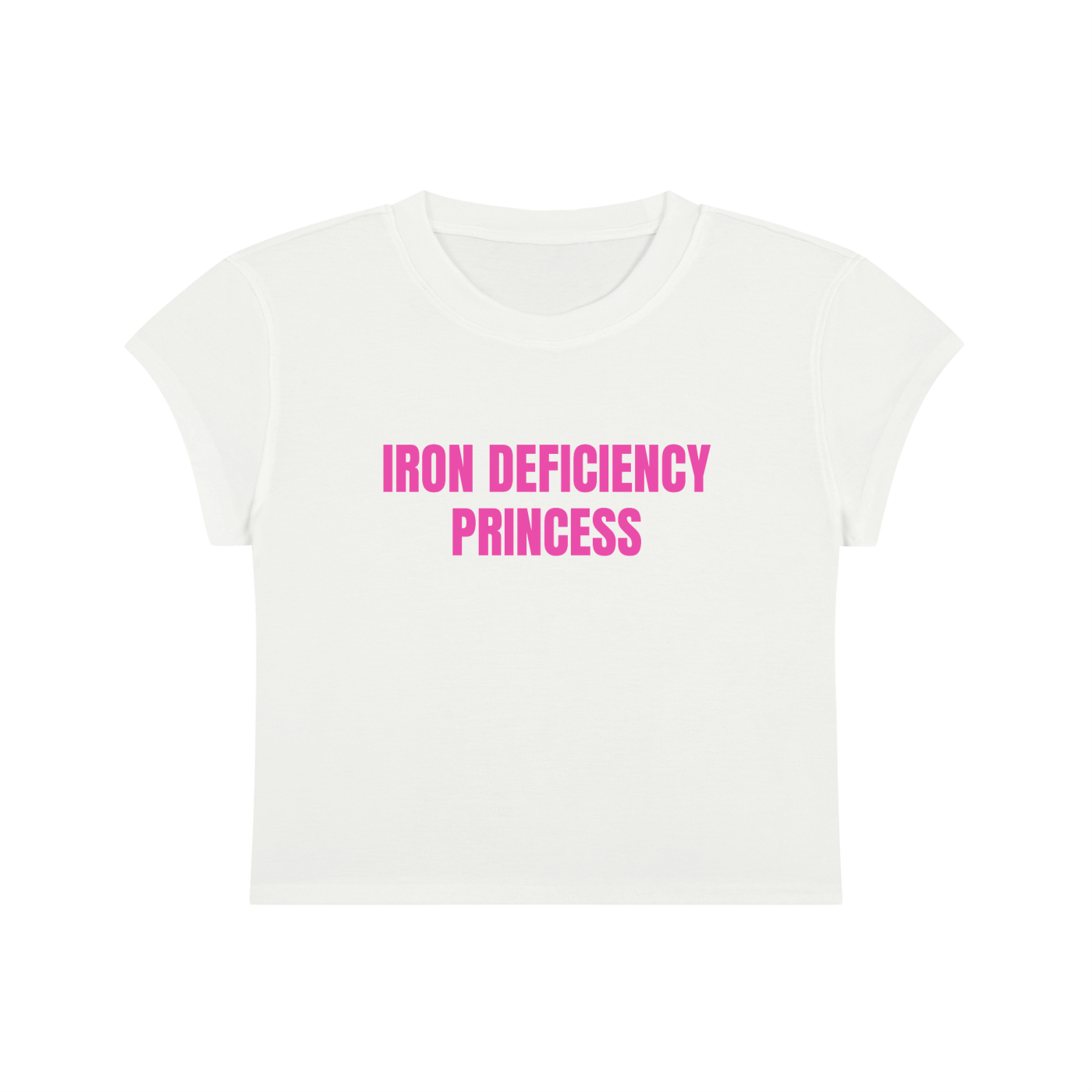 Iron Deficiency Princess Cropped T-Shirt