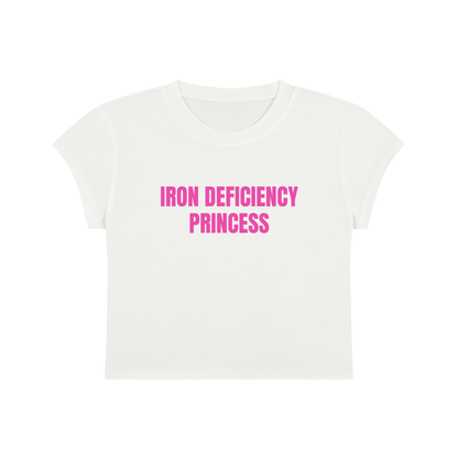 Iron Deficiency Princess Cropped T-Shirt