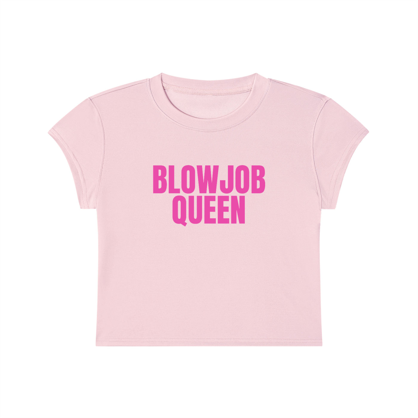 Blowjob Queen Cropped T-Shirt