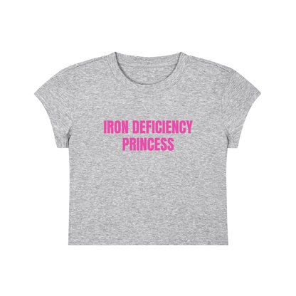 Iron Deficiency Princess Cropped T-Shirt